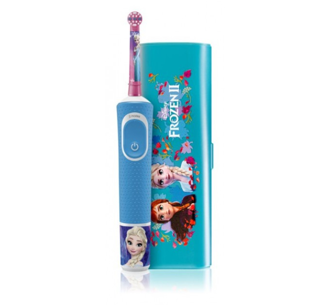 Детская электрическая зубная щетка Oral B Vitality Kids 3+ Frozen + чехол